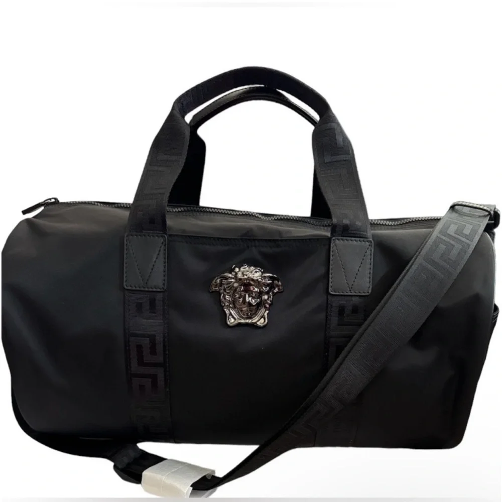 Versace Medusa Logo Boston Bag Gym Bag Duffle Bag Weekender Unisex NWT